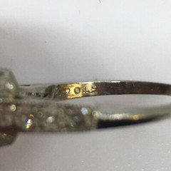 1920s Platinum Art Deco 3.45 Ct Diamond Antique Ring Handmade American Size 7