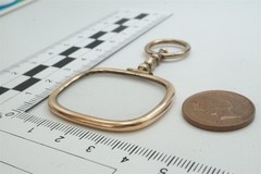 ANTIQUE ENGLISH GEORGIAN GOLD QUIZZER / MAGNIFYING GLASS c1820