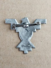 Vintage Silvertone 1988 JJ Jonette Thunderbird Eagle Brooch Pin
