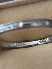Vintage Belais 18K White Gold Wedding Band