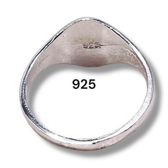 Vintage Initial Letter D Signet 925 Sterling Silver Baby Child Pinky Ring Size 3
