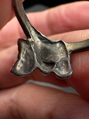 SZ 5.75 Vintage Sterling Silver Fairy Wing Ring Estate 925