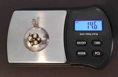 14kt Gold and Sterling Silver ”Bird’s Nest” Pendant in Excellent Condition