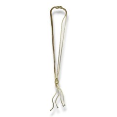 Signed Francois Necklace Pendant Gold Tone Finish 15″ Two Strand Vintage PB