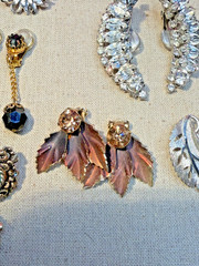 CLEARANCE 17 pair of Gorgeous Vintage Clip on Earrings some are Signed