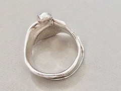 DESIGNER LuLu MODERNIST DESIGN STERLING SIVLER BAND RING SIZE 7.5 RING