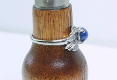 VTG Art Deco 10K White Gold Genuine Star Sapphire & Diamond Ring Sz 4.5 – 2.12 g