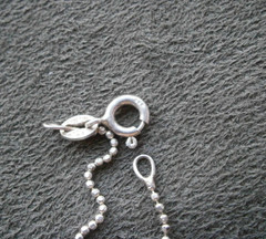 Dainty Ball Chain Vintage Sterling Silver Necklace 16.5″ ~ 1.8g