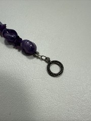 Vintage Purple Plastic Stone ? Necklace Costume Jewelry