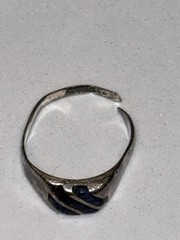 VTG Sodalite Sterling Silver 0.925 Men’s pinky