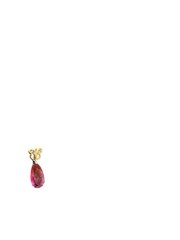 Vintage STS 925 Sterling Silver Pink Teardrop Pendant – Faceted Pear Shape