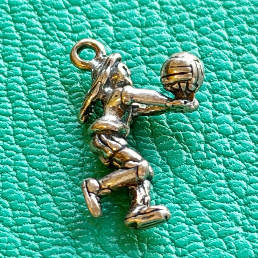 Female Girl Volleyball Player Charm Set Fan Sporty Delicate High School College