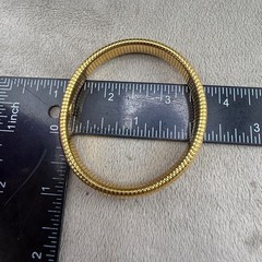 Vintage Monet Expandable Bracelet Gold Tone Signed 7”