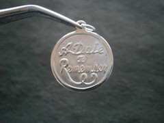 Date to Remember Vintage Sterling Silver Charm Pendant 3.0g No Engraving