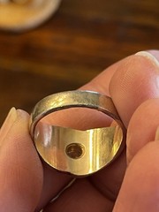 Vintage 10k Gold Filled Faux Diamond With Rhinestones Statement Ring11.75