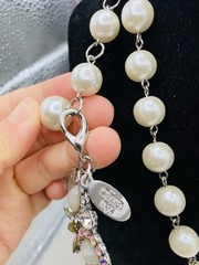 Dazzling AB Rhinestone Vintage Hollywood Glamorous Layered Faux Pearl Necklace