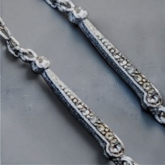 Antique Paste And Sterling Silver With Sparkling Paste Art Deco