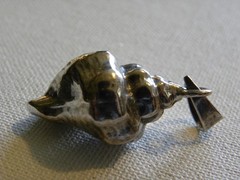 Sterling Silver Conch Shell Pendant 3D Sea Necklace Beach Shore