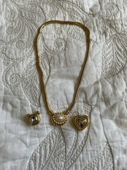 Joan Rivers Classic Collection 3-1 Interchangeable Pendant Gold Tone Necklace