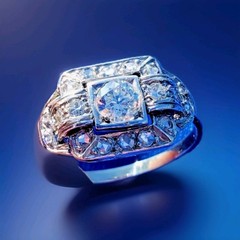 NATURAL EARTH MINED DIAMOND Original Antique Engagement Ring Deco Solitaire 14K