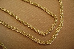 14KT. SOLID YELLOW GOLD ITALY STAR 57 AR 18 ” CHAIN NECKLACE- 3 GRAM