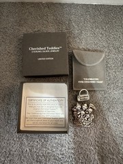 Rare Cherished Teddies Limited Ed Sterling Silver 1997 Brooch Pin 5 yrs COA