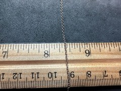 0.92g Vintage Sterling Silver 925 Delicate Link Cable Chain Necklace 15 in M