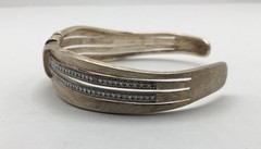 Ross Simons 18K plate over 925 Sterling Cuff bracelet 7″-7.25” – 22.81g