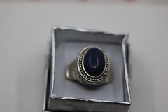 Lapis Blue Gemstone Ring Sterling Silver
