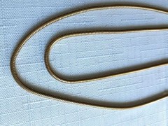 Vintage Gold Tone Necklace 34 Inches . As Pictured -VM59