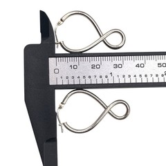 Vintage Designer 925 Sterling Silver Twist Tube Drop Dangle Earrings, 1.25″