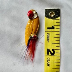 Vintage Tropical Yellow Enamel Red Feather Tail Parrot Bird Animal Brooch Pin