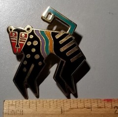 Vintage, Retired Laurel Burch “Mythical Monkey” Signed Pin
