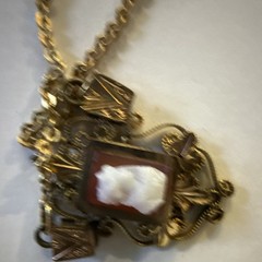 Antique Victorian Gold Tone Chain Necklace