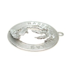 925 Sterling Silver Vintage Nassau Bahamas Palm Tree Charm Pendant