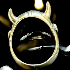 Ring Devil Silver 925 Jewelry Men’s Gothic Mask Sterling Satyr Custom Made Rare