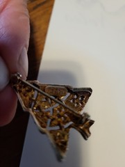 Lot 2 ~ Vintage Eisenberg Christmas Tree Pin Lot Of 2