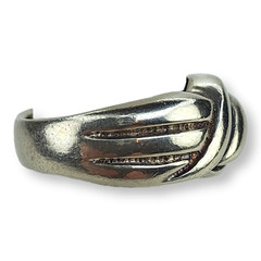 Sterling Silver 925 Swoop Signed Michael Anthony Heavy Chunky Ring Size 5.5