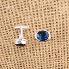London Blue Topaz Stone Statement December Cufflinks Jewelry 925 Sterling Silver