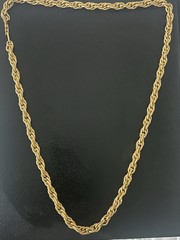 VTG Napier Gold Link Necklace 26 In