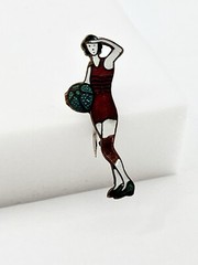 Vintage Art Deco Bathing Beauty Pin