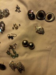 63 Pair Of Vintage Earrings. For A Complete List Contact Me