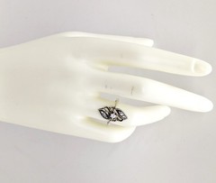 Vintage Elegant RING Silver 925 with Chic Bright Stone -size: 6.75US (17mm) #123