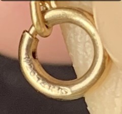 Vintage St Christopher Medal Necklace 23” 1/20 14K Gold Filled Chain Religious