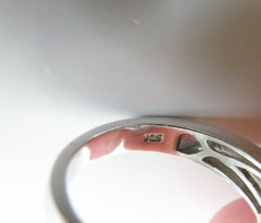 Vintage Sterling Silver 925 Heated London Blue Topaz Tanzanite Ring Size 8