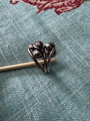 VTG Sterling Silver 925 Abstract Modernist Ring 6.5-6.75