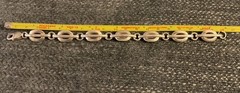Vintage Heavy Sterling Silver Oval Link Bracelet 31+ grams