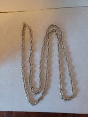 Vendome vintage silver tone chain long necklace. Measures 56 in. Excellent shape