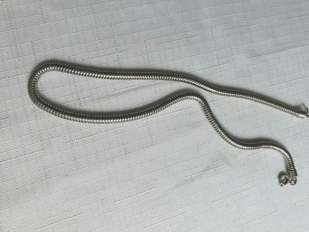 Vintage Silver Tone Necklace 15 Inches. As Pictured