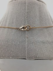 Gold Tone vintage stations chain faux pearls black & gold beads design necklace